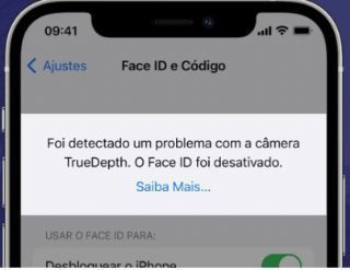 FACE ID  X , XS , XS MAX , XR , 11 , 11 PRO , 11 PRO MAX , 12 , 12 PRO E 12 PRO MAX ERRO TRUE DEPHT